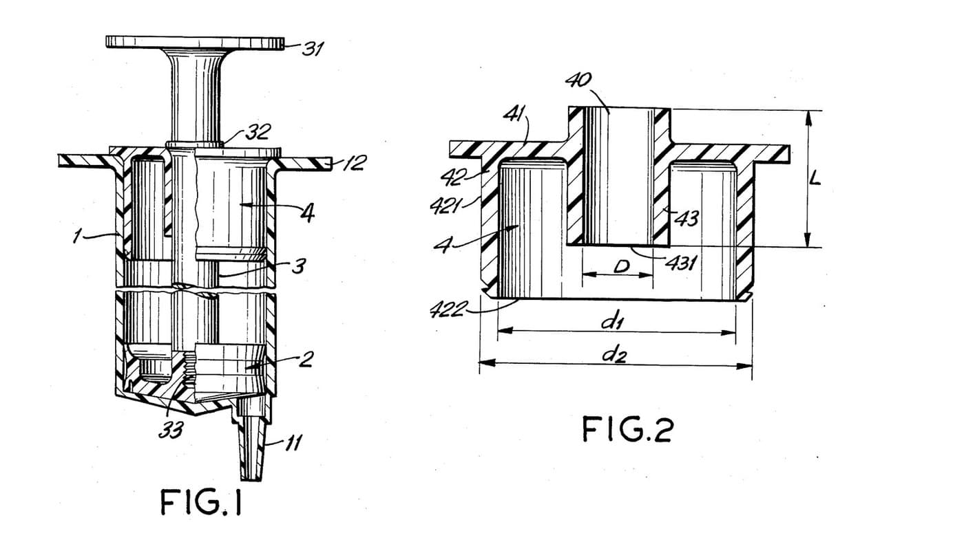 Plastic Syringe Set: Moulded Barrel and a Soft Polyethylene Piston