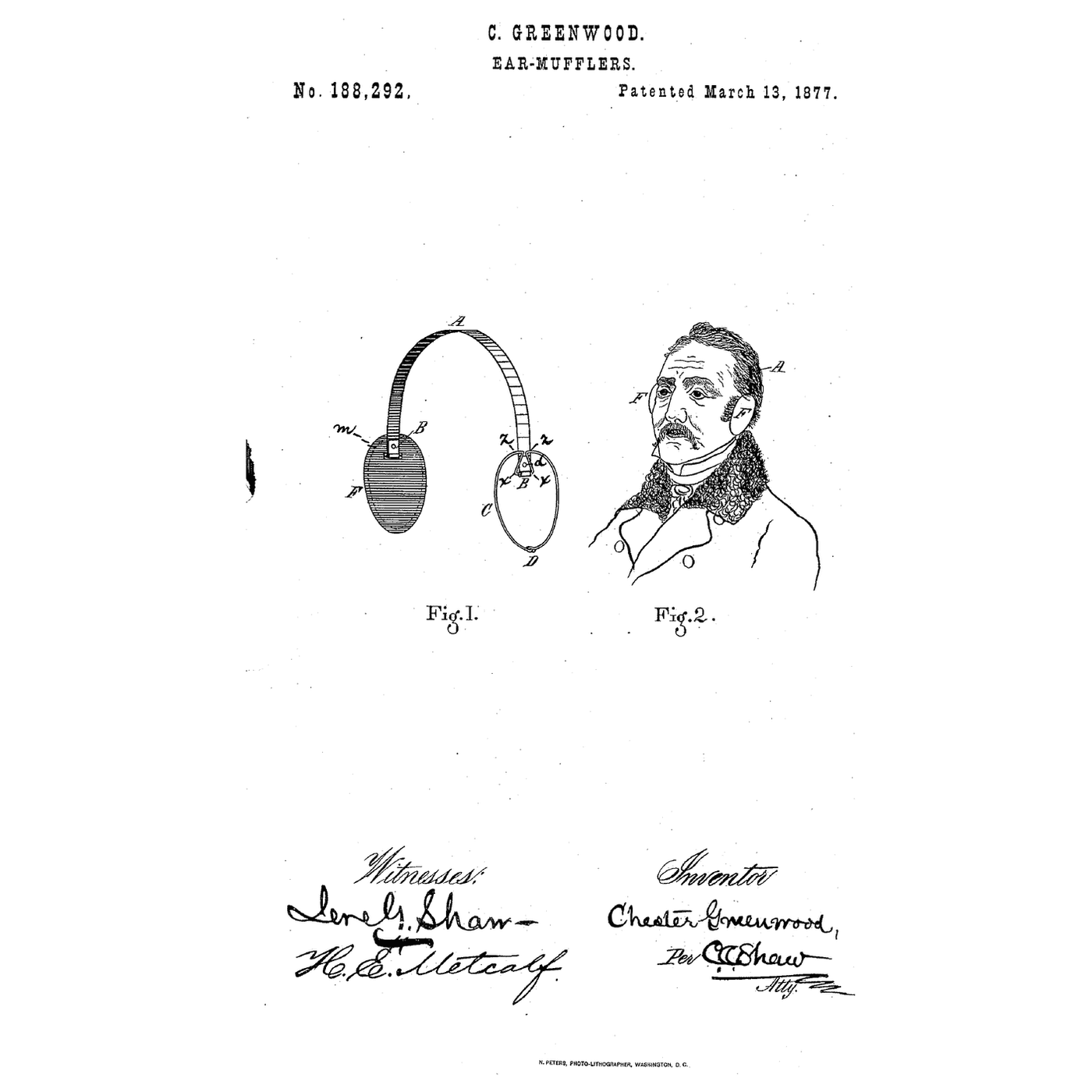 The Ear-Mufflers: A Steel Spring Over the Head and a Pad on Each Ear