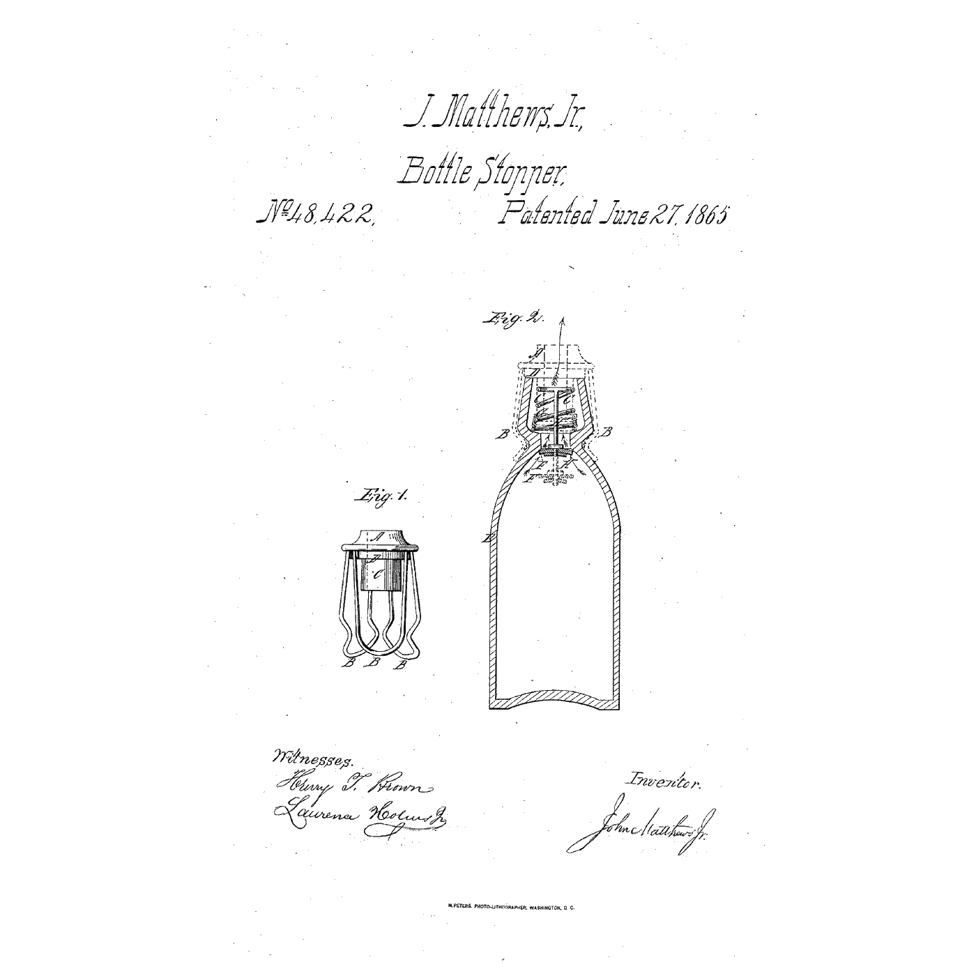 The Inner-Valve Bottle Opener: A Tube That Holds the Valve Open and Clasps That Hold the Tube