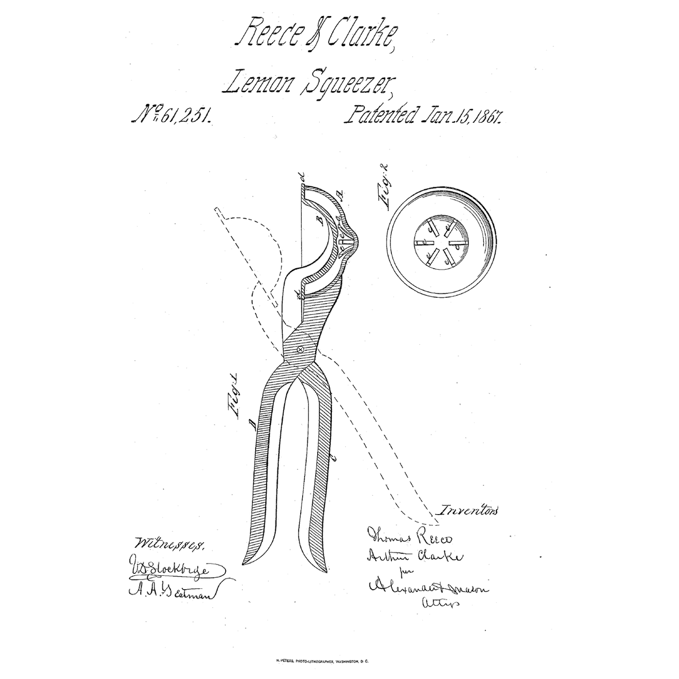 The Shears-Cup Lemon Squeezer: Two Cups on Crossed Handles, a Slotted Recess for the Juice