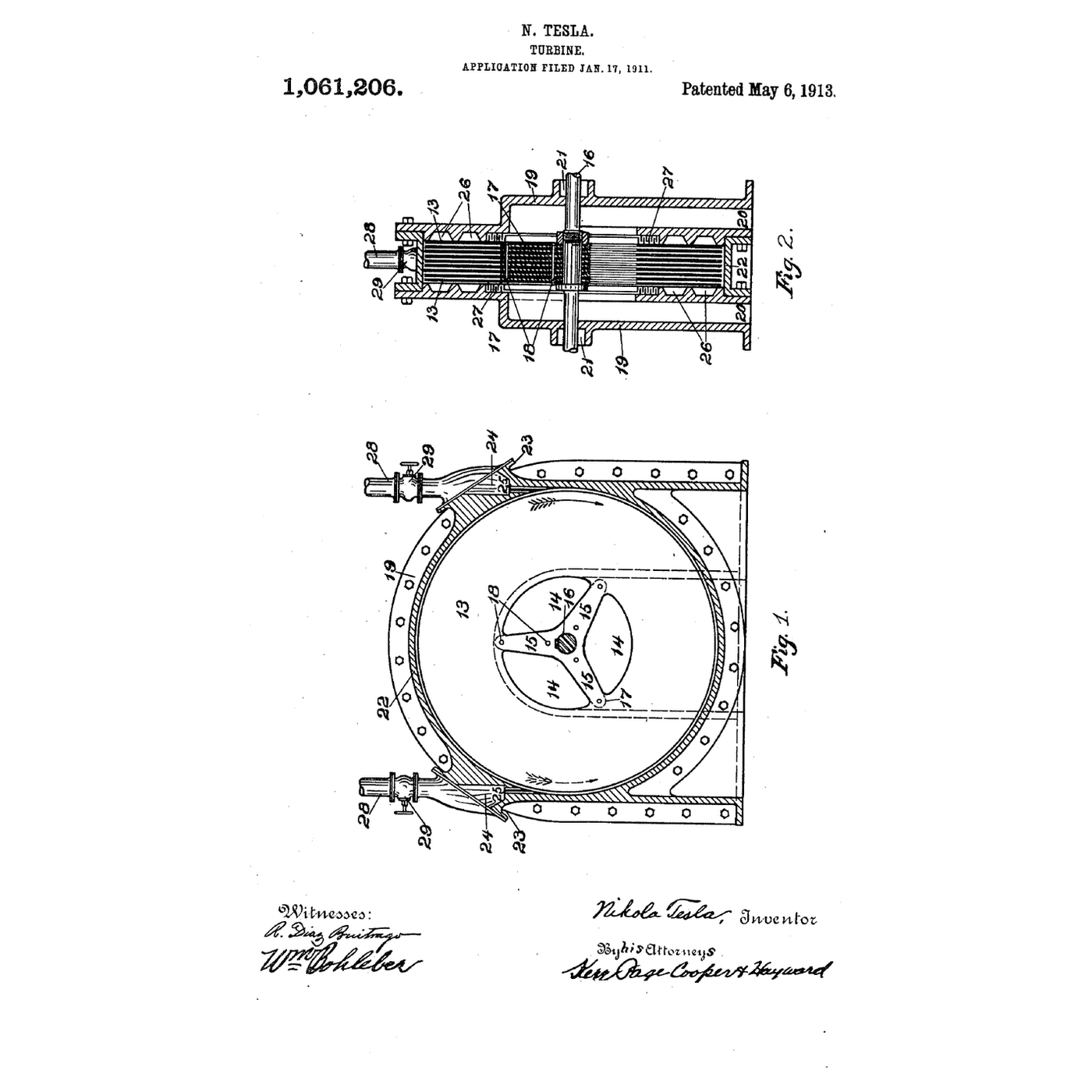 The Tesla Turbine: Discs, Not Blades, Driven by the Boundary Layer