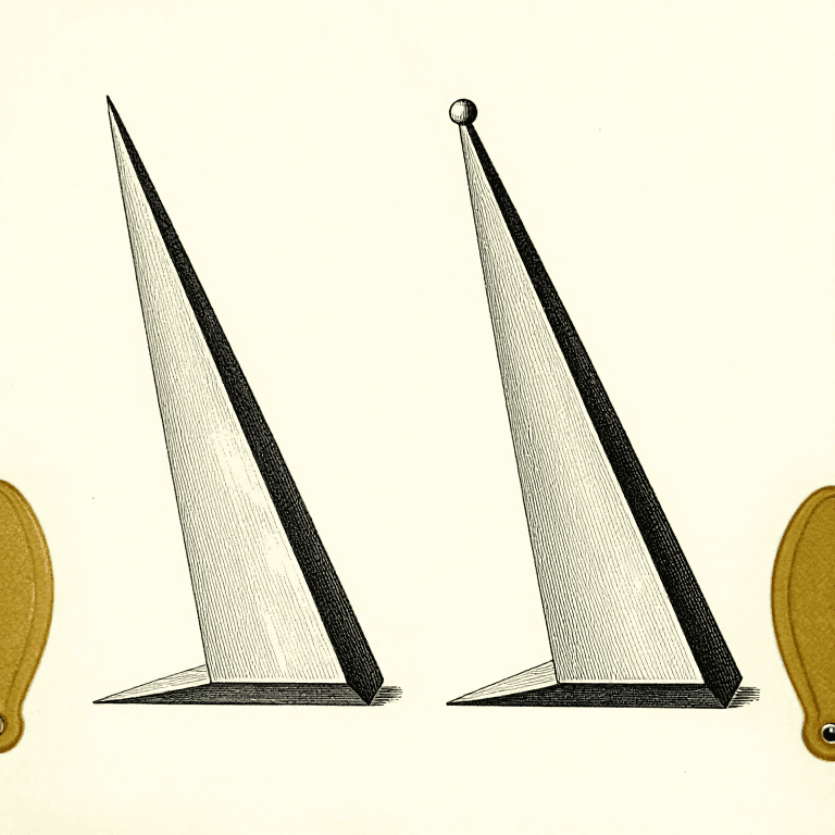 What Sharp Actually Is: Two Surfaces Meeting at a Line