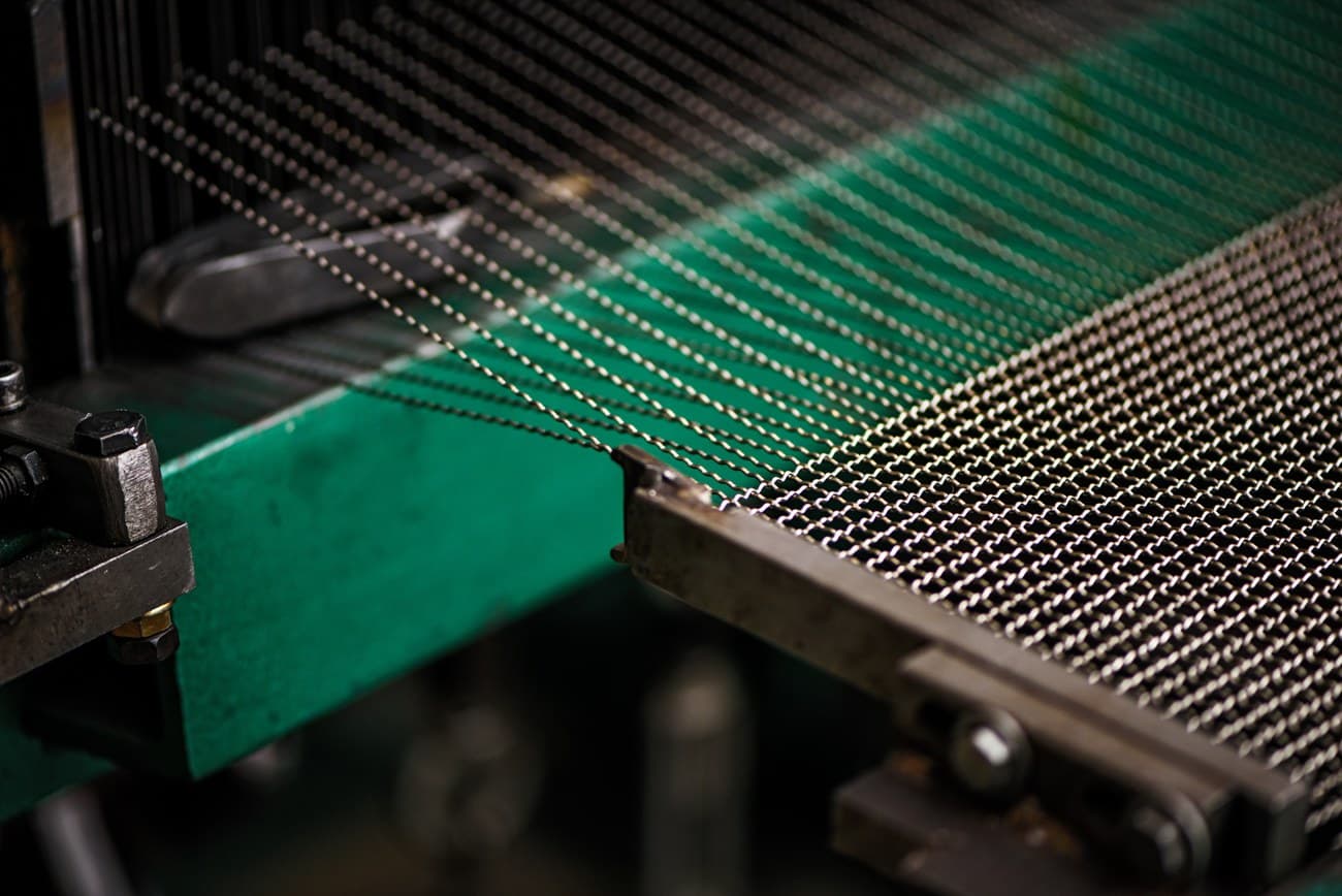 Woven Wire Cloth on a Wire Loom