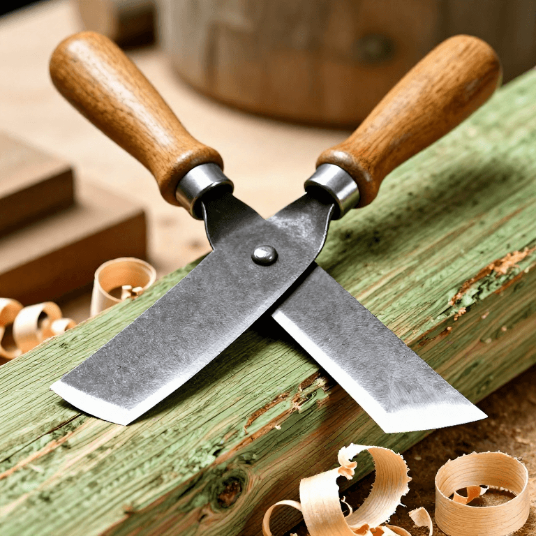 Using a Drawknife — Shaping Riven Timber by Drawing a Blade Toward You
