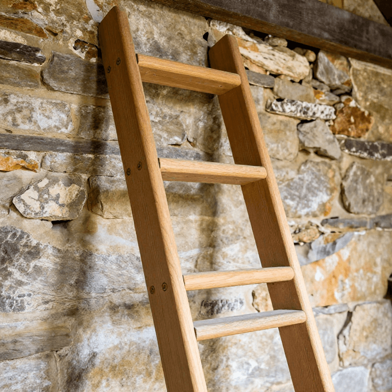 Making a Wooden Ladder — Rung Mortises and Wedged Tenons