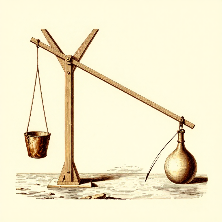 Building a Shaduf Irrigation Lever — Counterweighted Water Lift