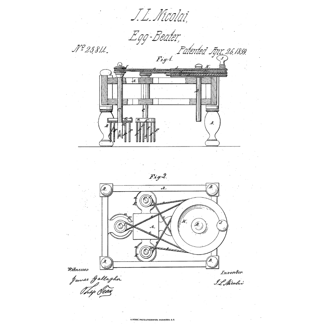 Belt-Driven Multiple Egg Beater: One Wheel Beats Three Bowls