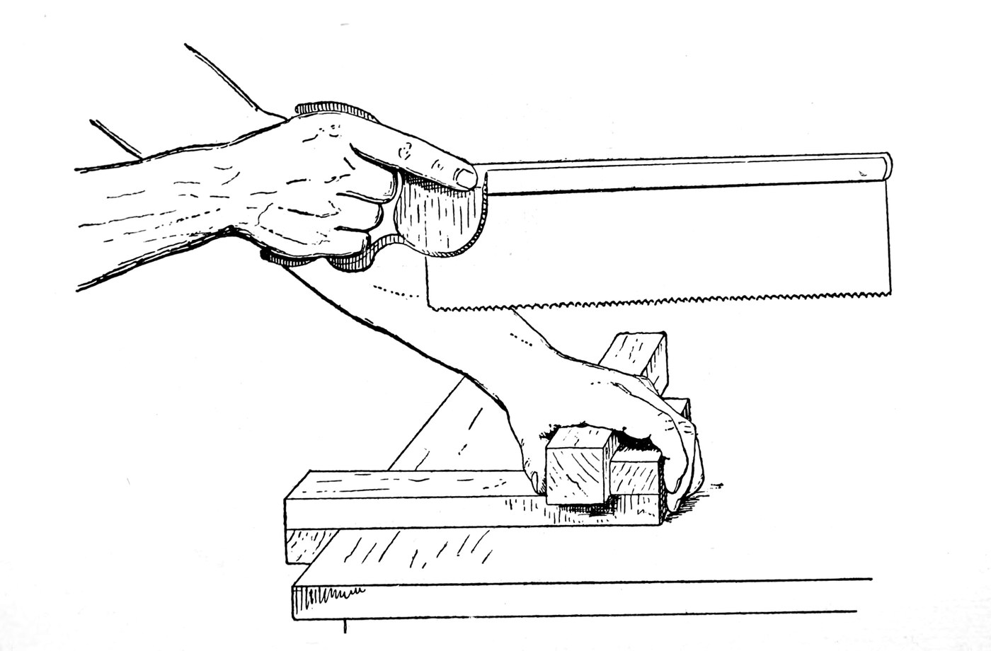Bench Hook: a Beech Bed with a Fence on Top and a Hook Below
