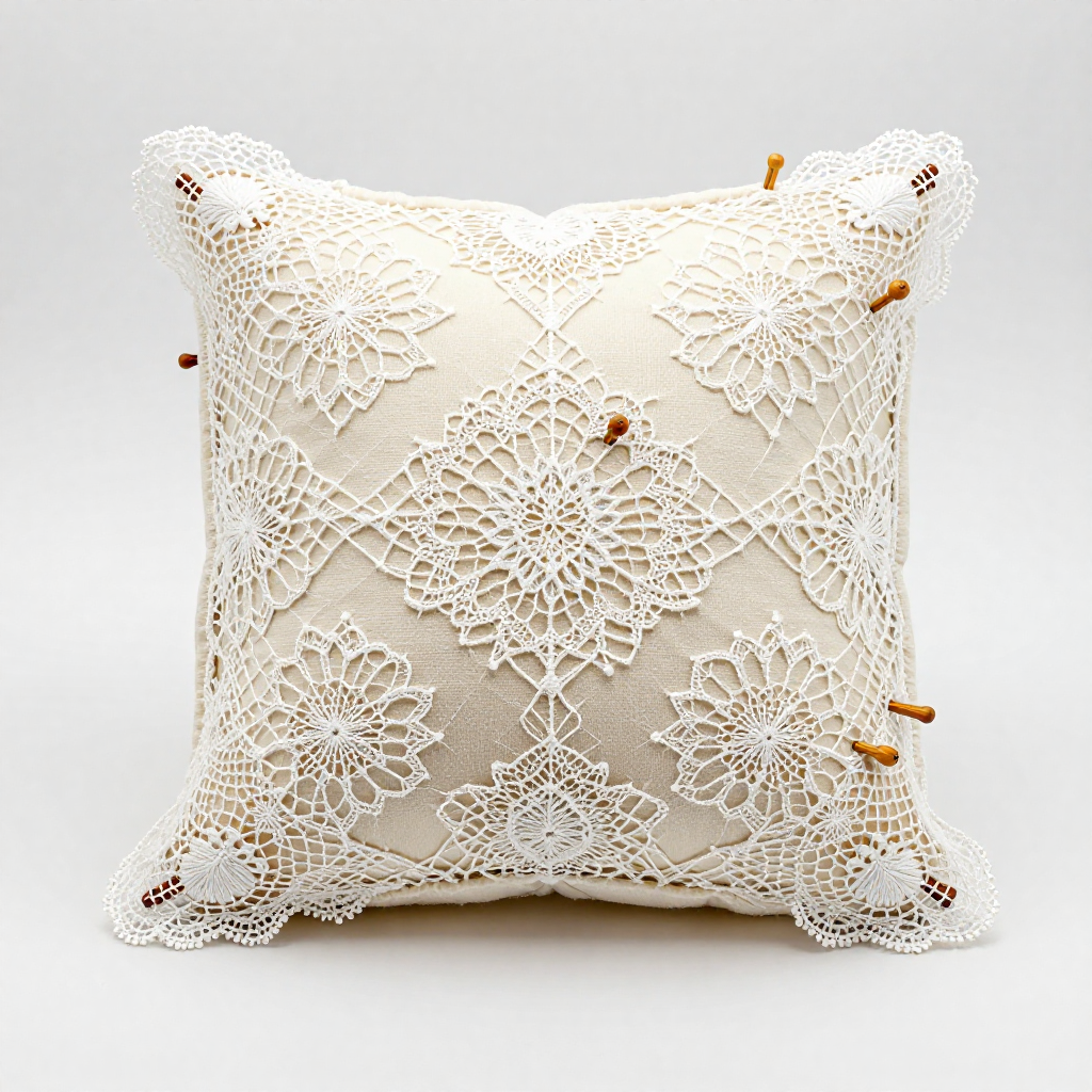 Bobbin Lace — Making Lace by Twisting and Crossing Threads on a Pillow