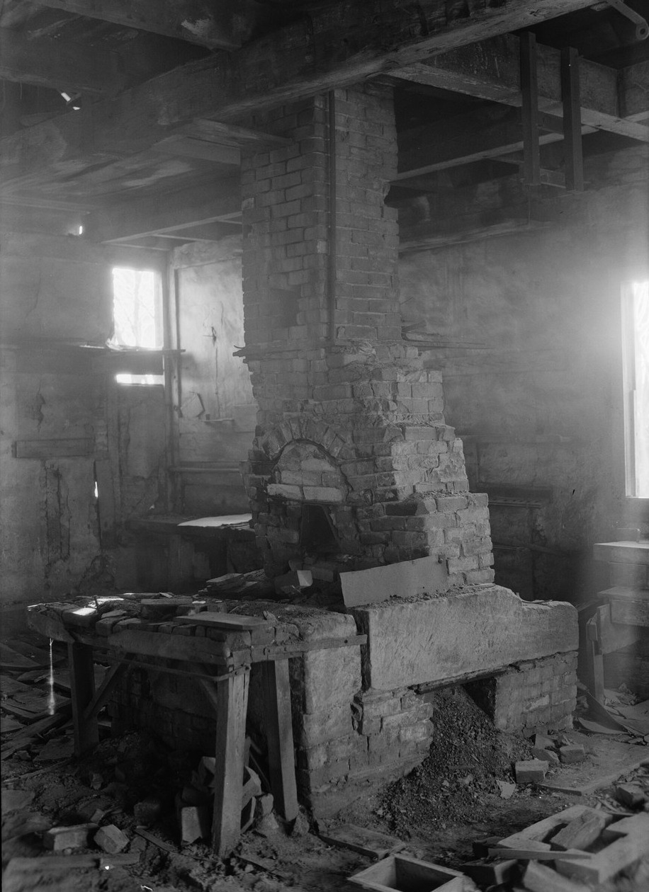 Brick Blacksmith's Forge with a Bottom-Blast Tuyere