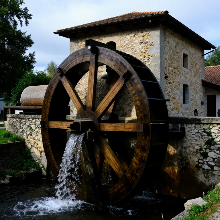 Building a Roman Undershot Water Mill — Grain Milling by Hydraulic Power
