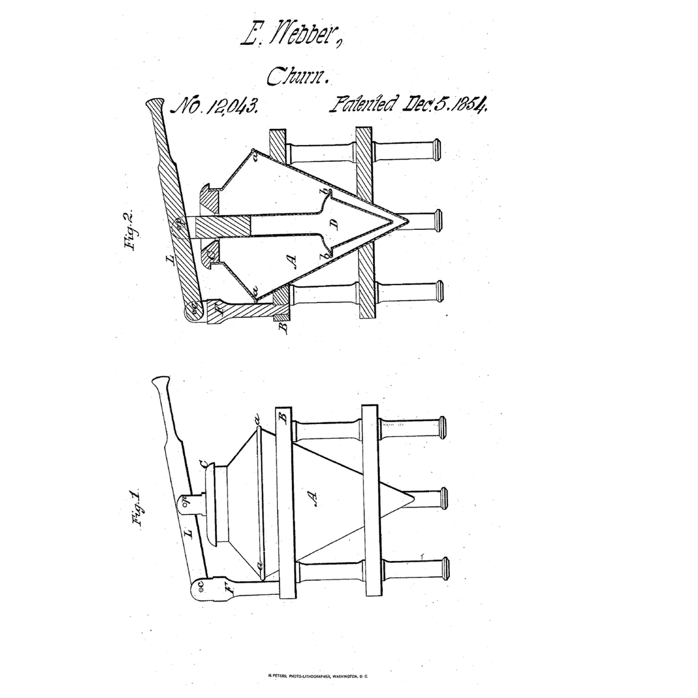 Buoyant Cone Dasher Churn: A Flanged Cone in a Cone, Pressed Down and Floating Back Up