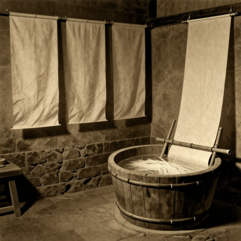 Making Paper from Bark and Hemp — Cai Lun's Method That Changed Civilization