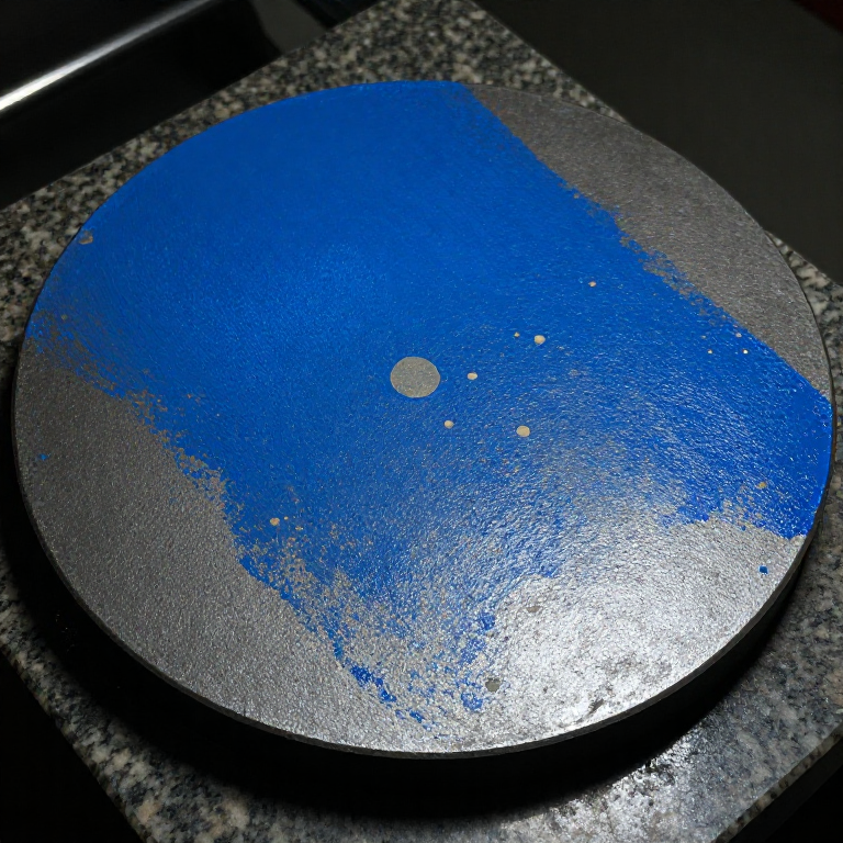 Checking Flatness with a Surface Plate and Marking Blue