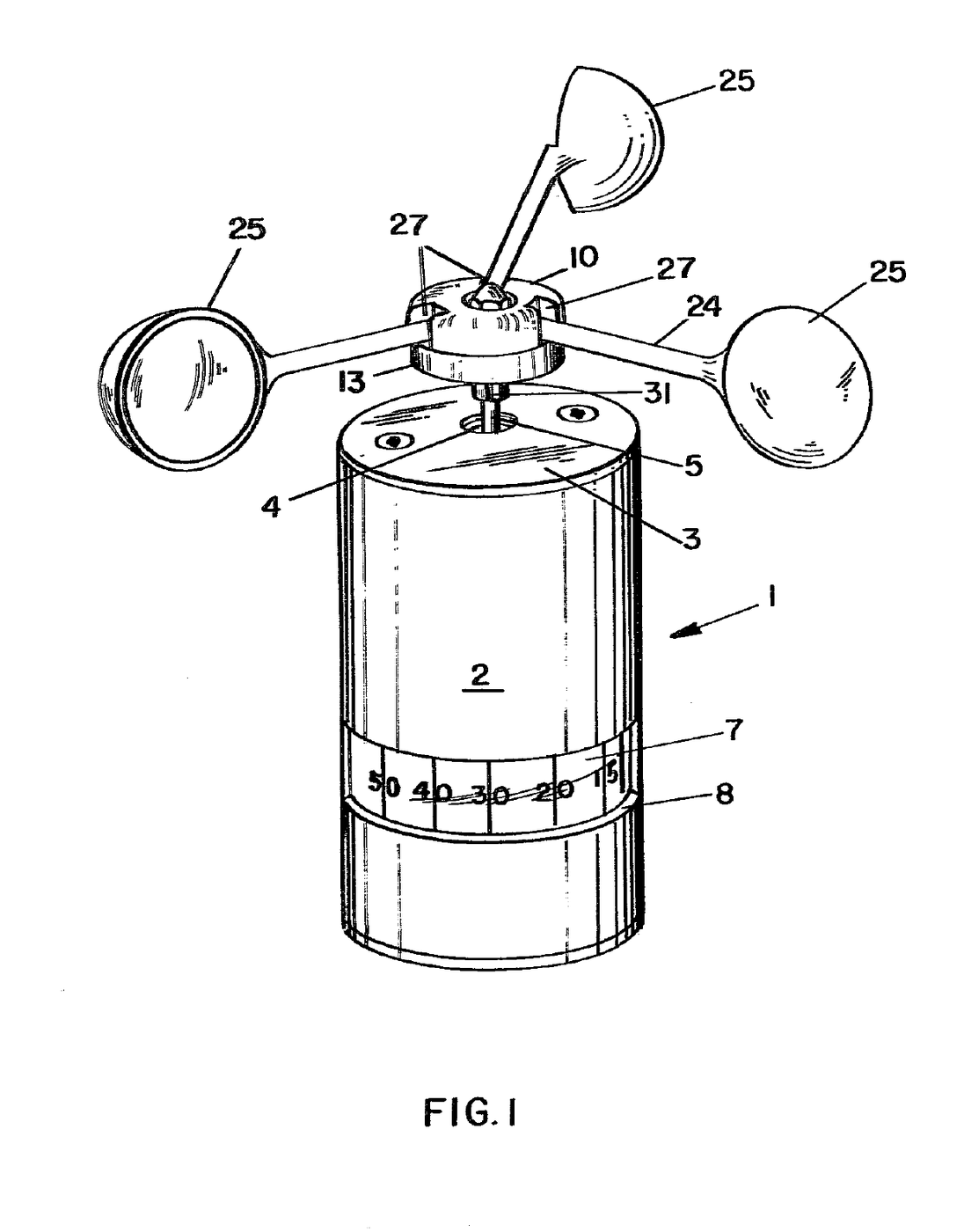 Hand-Held Cup Anemometer with Folding Cups: Simerl, 1978
