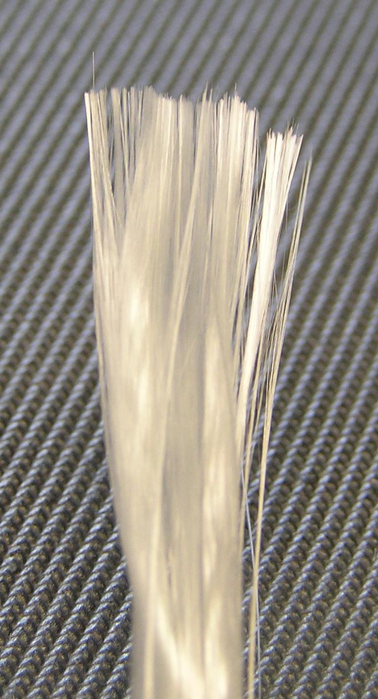 Continuous Glass Fibre Strand Drawn from a Platinum Bushing