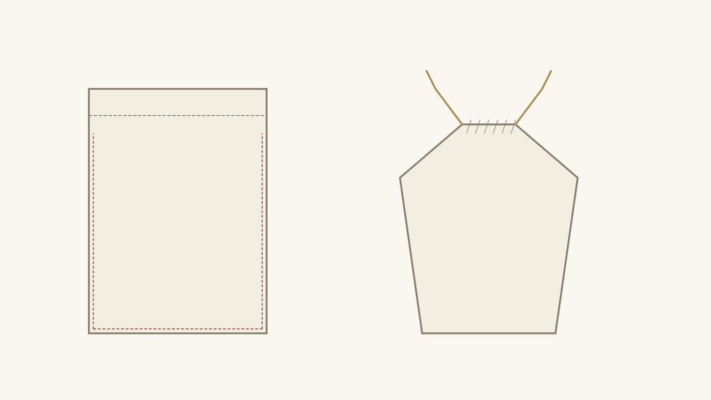 Cotton Drawstring Bag: Plain Cotton Sewn into a Bag with a Cord in a Casing