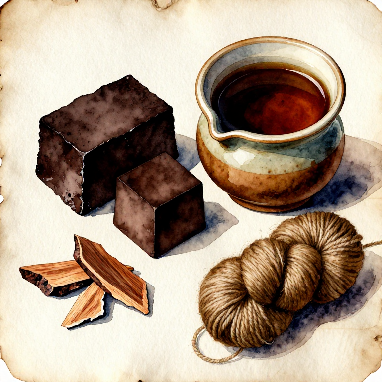 Dyeing Brown with Cutch — The Acacia Heartwood Dye of the Indian Subcontinent