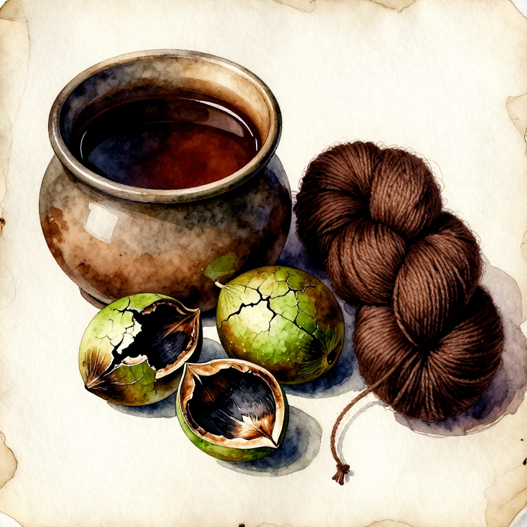 Dyeing Brown with Walnut Hulls — One of Humanity's Oldest and Most Permanent Dyes