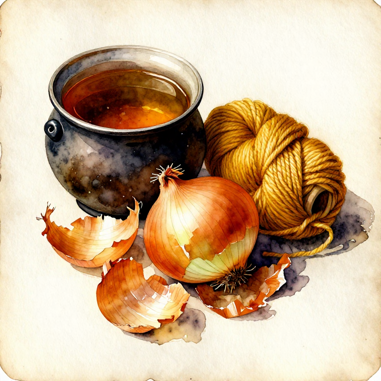 Dyeing Gold with Onion Skins — The Most Accessible Natural Dye in Any Kitchen