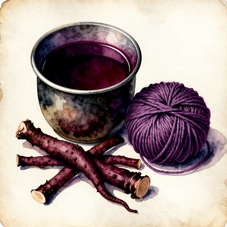 Dyeing Purple with Alkanet Root — The Mediterranean Pigment of Antiquity