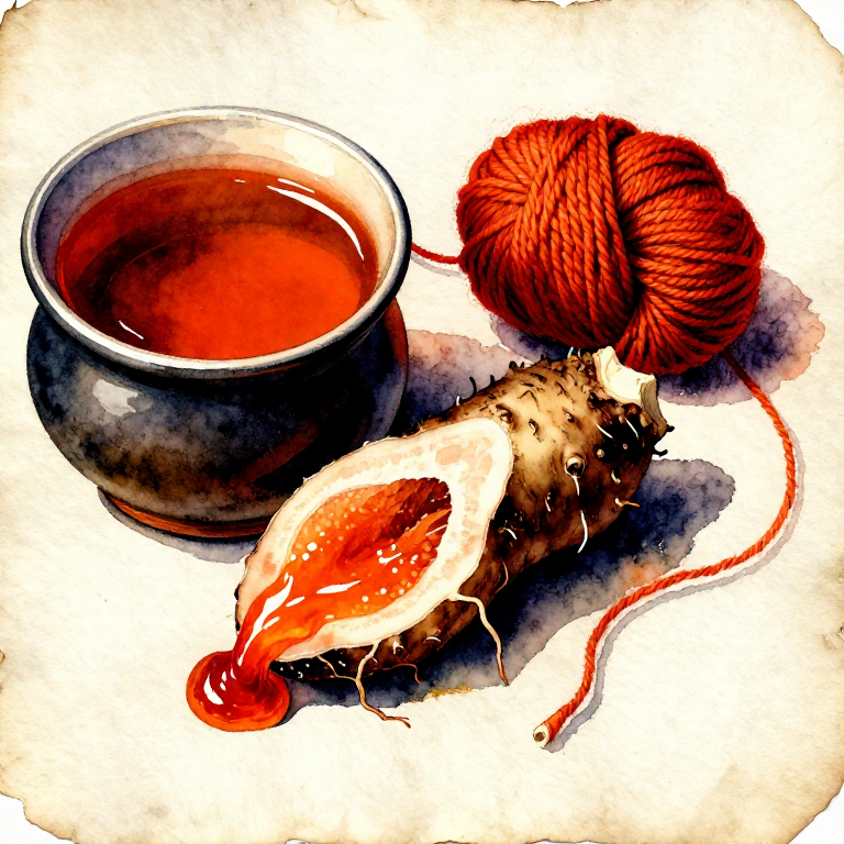 Dyeing Red-Orange with Bloodroot — The Sacred Dye of Pre-Columbian America