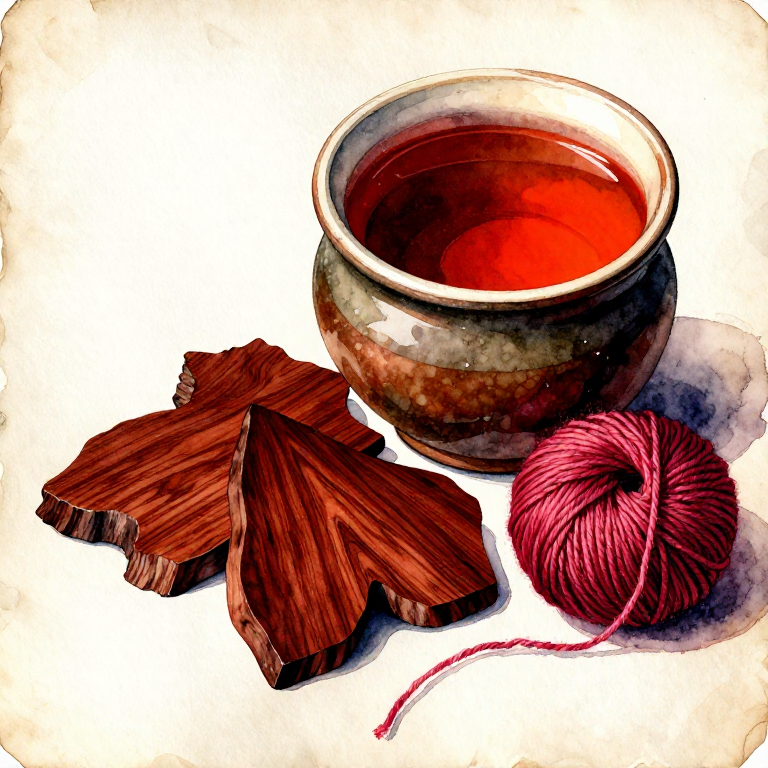 Dyeing Red with Sappanwood — The Asian Heartwood Dye That Preceded Brazilwood