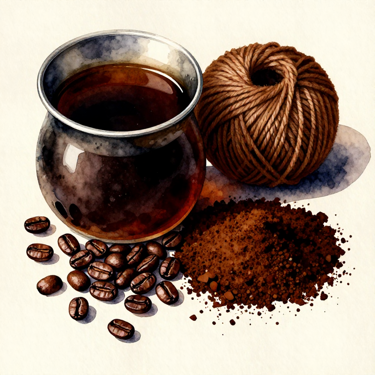 Dyeing Warm Brown with Coffee — The Universal Kitchen-Cupboard Dye