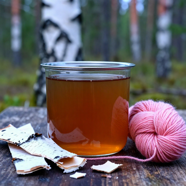 Dyeing with Birch Bark — Salmon-Pink and Cinnamon from the Northern Forest