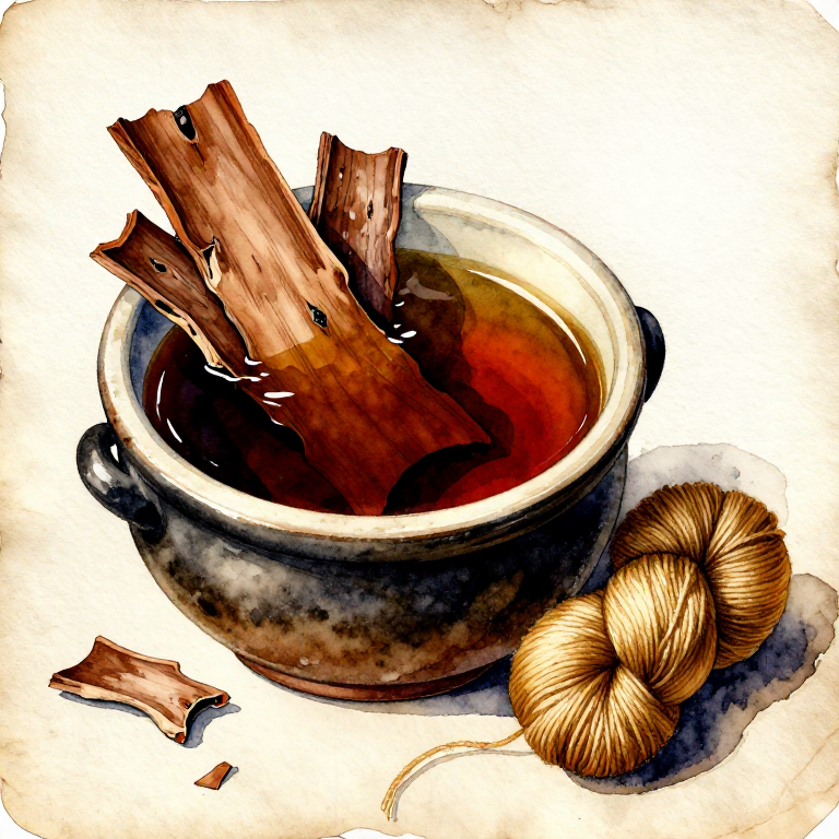 Dyeing with Oak Bark — Tannin Brown from the Most Common European Tree