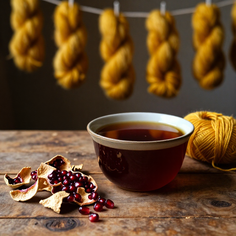 Dyeing with Pomegranate Rinds — Ancient Gold from the Fruit of the Middle East