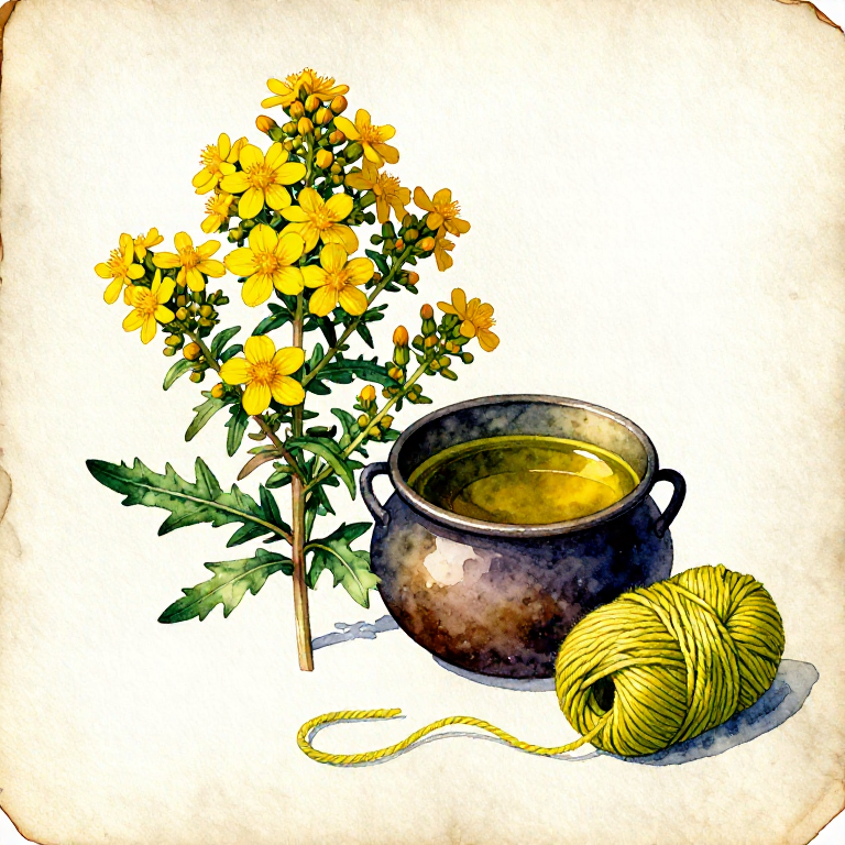 Dyeing Yellow-Green with St. John's Wort — The Midsummer Herb of European Dyers