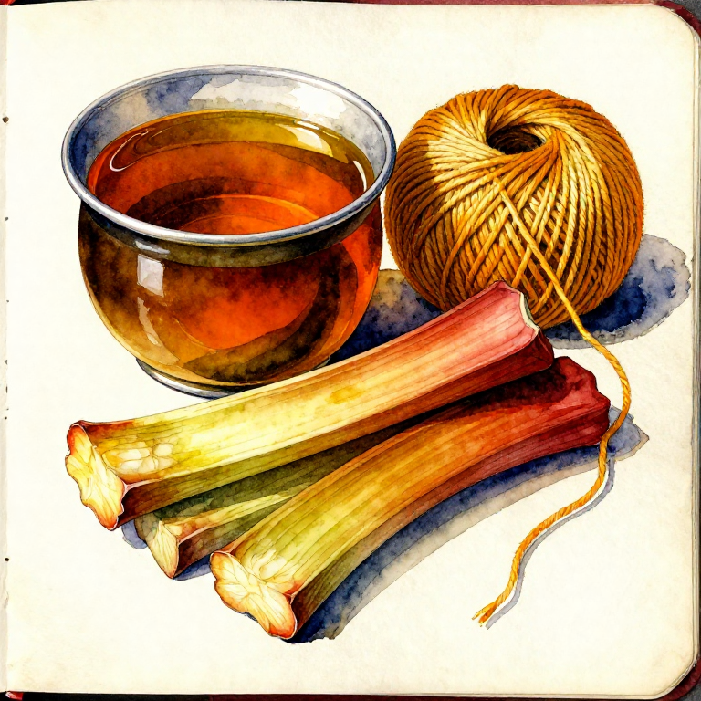 Dyeing Yellow-Orange with Rhubarb Root — The Anthraquinone Dye of Central Asia