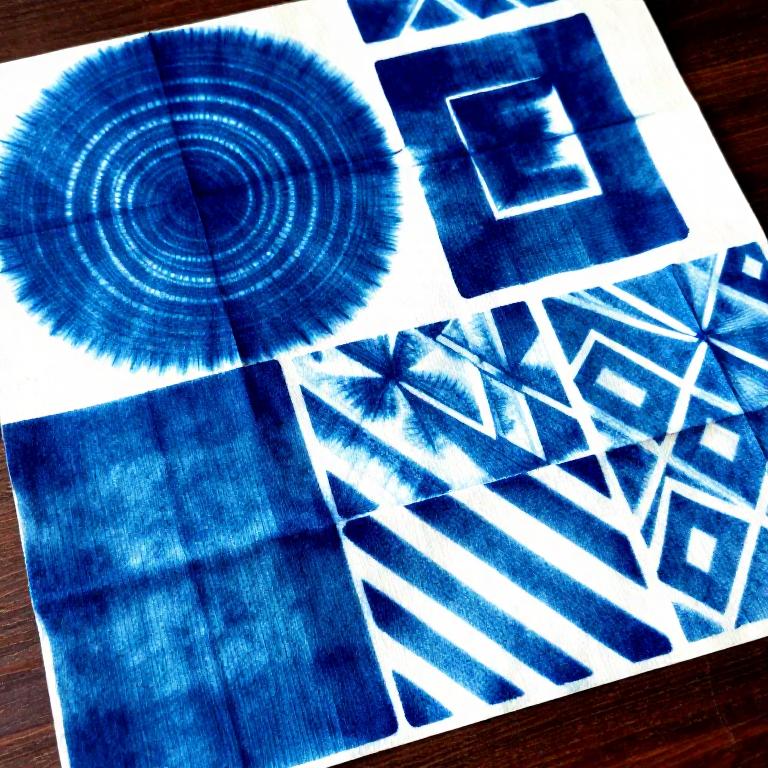 Folding and Binding Shibori Resist Patterns — Japanese Shaped-Resist Dyeing