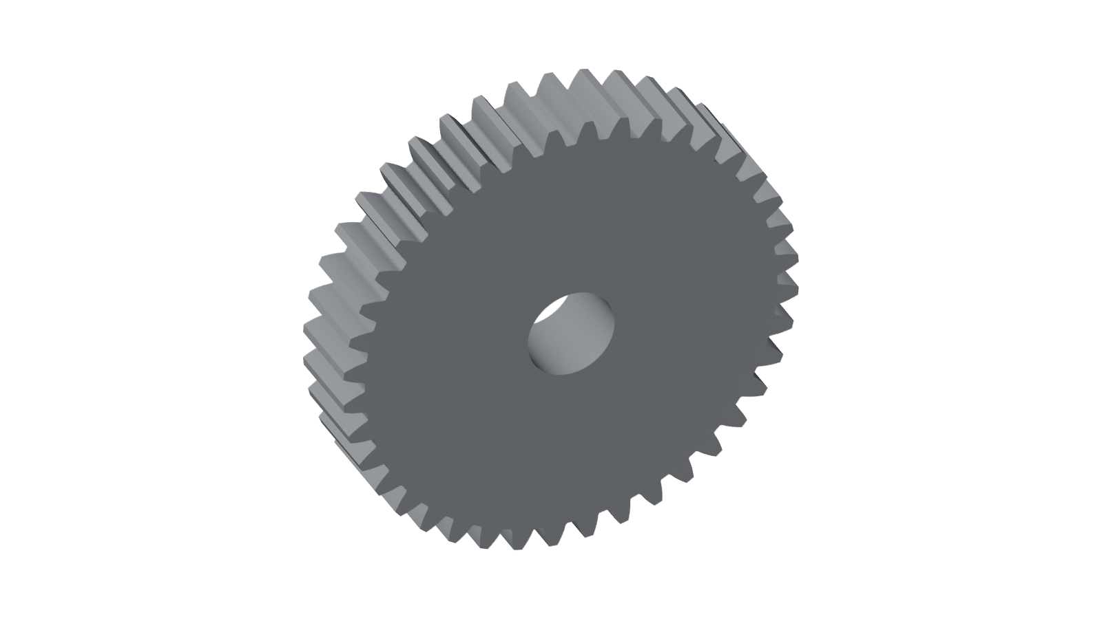 A Gear Cut by the Fellows Cutter: 40 Teeth Generated, Not Drawn