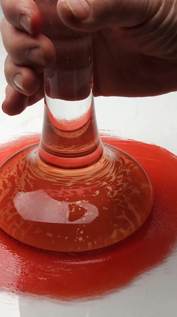 Glass Muller and Slab for Grinding Pigments