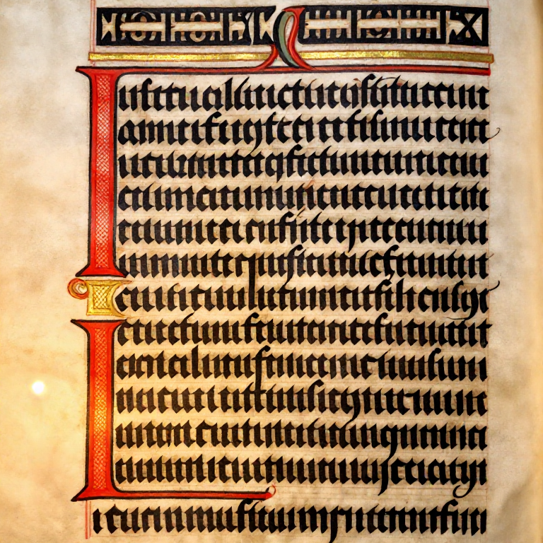 Gothic Blackletter Calligraphy — Textura Quadrata