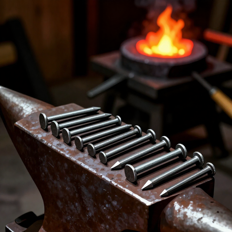 Greek Iron Nail — Forging Wrought Iron Nails