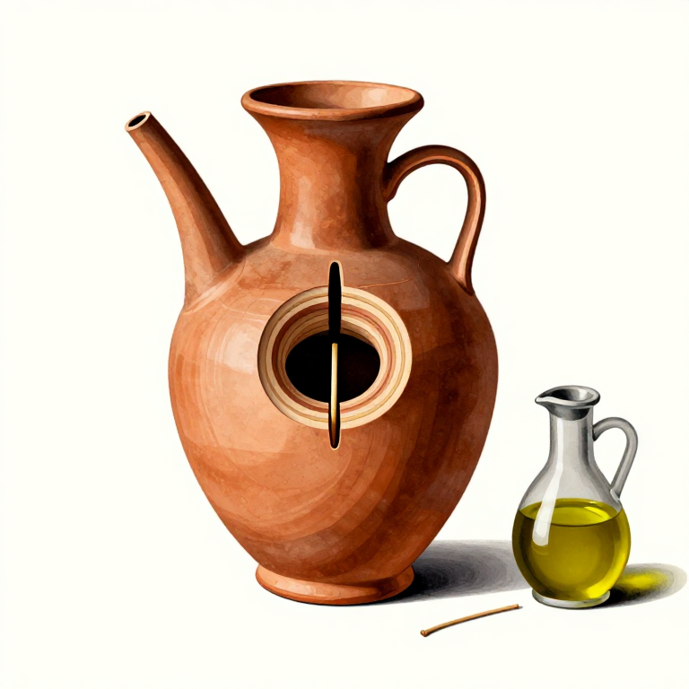 Greek Oil Lamp — Shaping a Greek Ceramic Oil Lamp