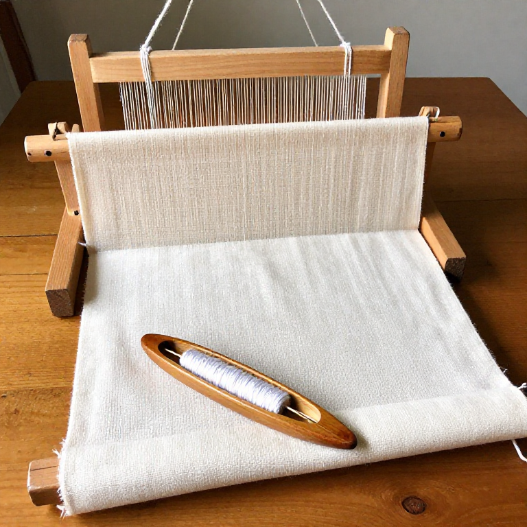 Plain-Weave Cotton Cloth on a Rigid Heddle Loom