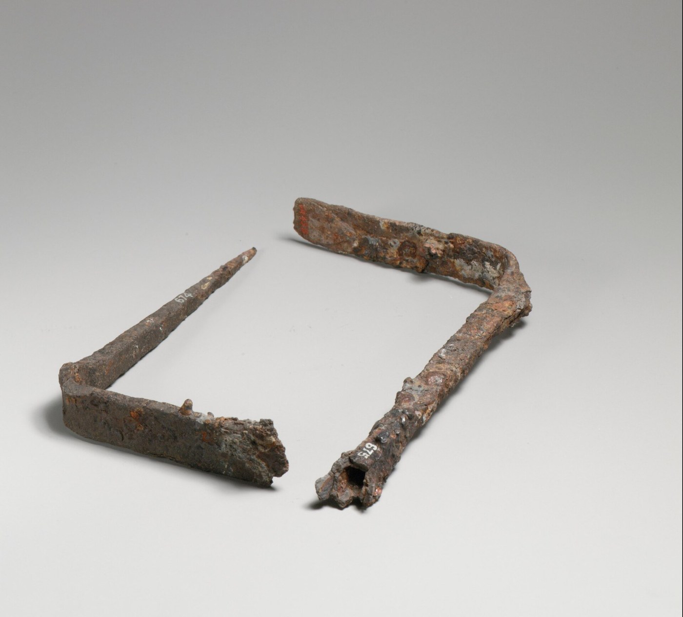 Iron Fire Rake Forged from One Bar