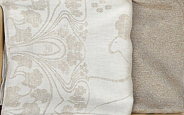Linen Fabric Woven in Plain Weave on a Treadle Loom