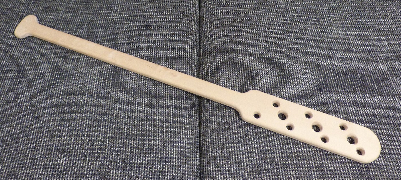 Long Wooden Stirring Paddle from a Beech Board