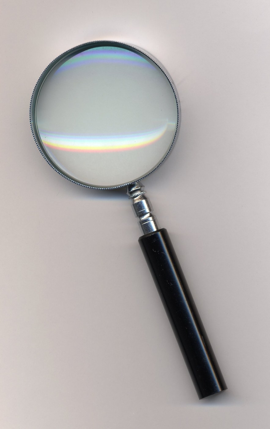 Magnifying Glass from a Hand-Ground Lens