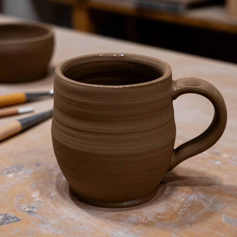 Hand-Building a Ceramic Mug with Slab Construction