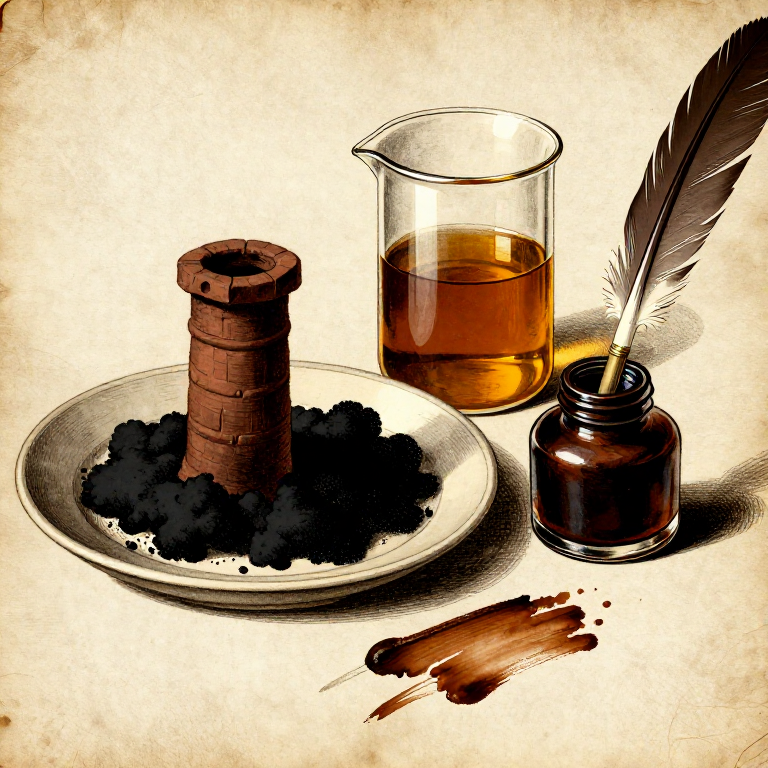 Making Bistre Ink from Wood Soot — The Warm Brown Drawing Ink of Old Masters