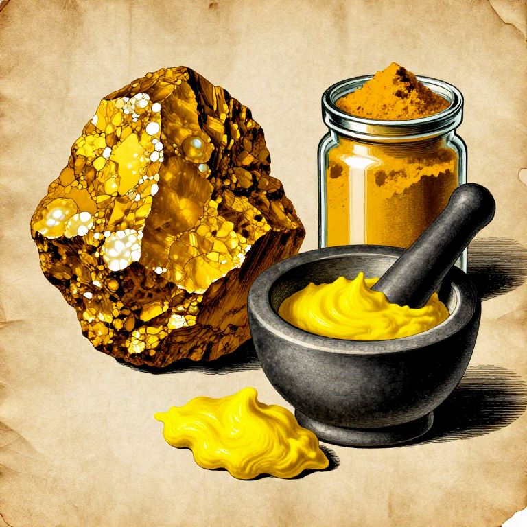 Making Orpiment Yellow Pigment — Grinding the Golden Arsenic Mineral of the Ancient World