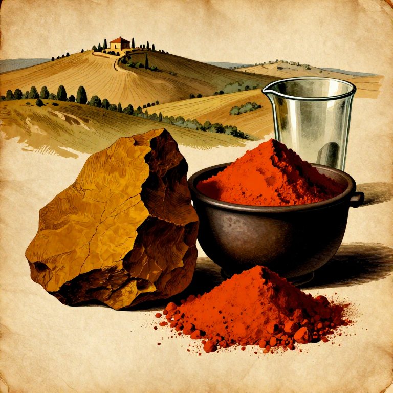 Making Raw and Burnt Sienna — The Warm Iron Earth from Tuscany