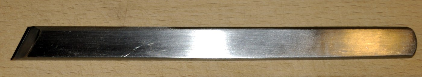 Marking Knife: One Piece of Tool Steel, Skewed Single Bevel