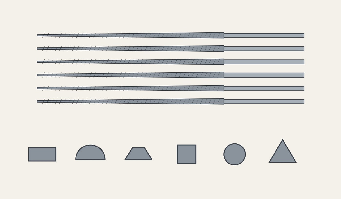 Needle File Set: Six Small Files Cut by Hand